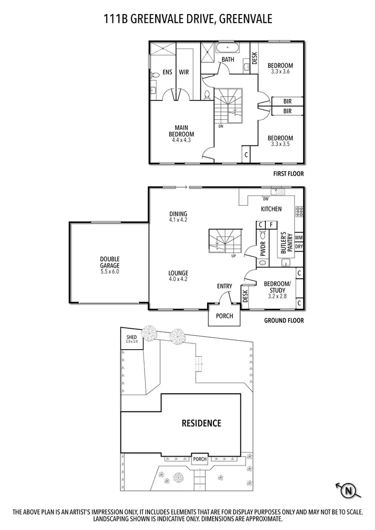 Floorplan of Homely house listing, 111B Greenvale Drive, Greenvale VIC 3059