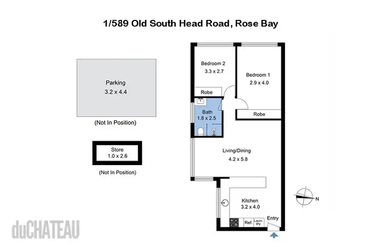 Floorplan of Homely apartment listing, 1/589 Old South Head Road, Rose bay NSW 2029