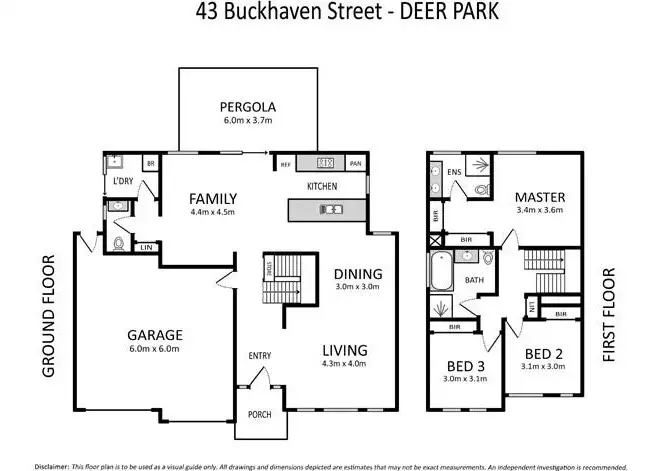 Floorplan of Homely house listing, 43 Buckhaven Street, Deer Park VIC 3023