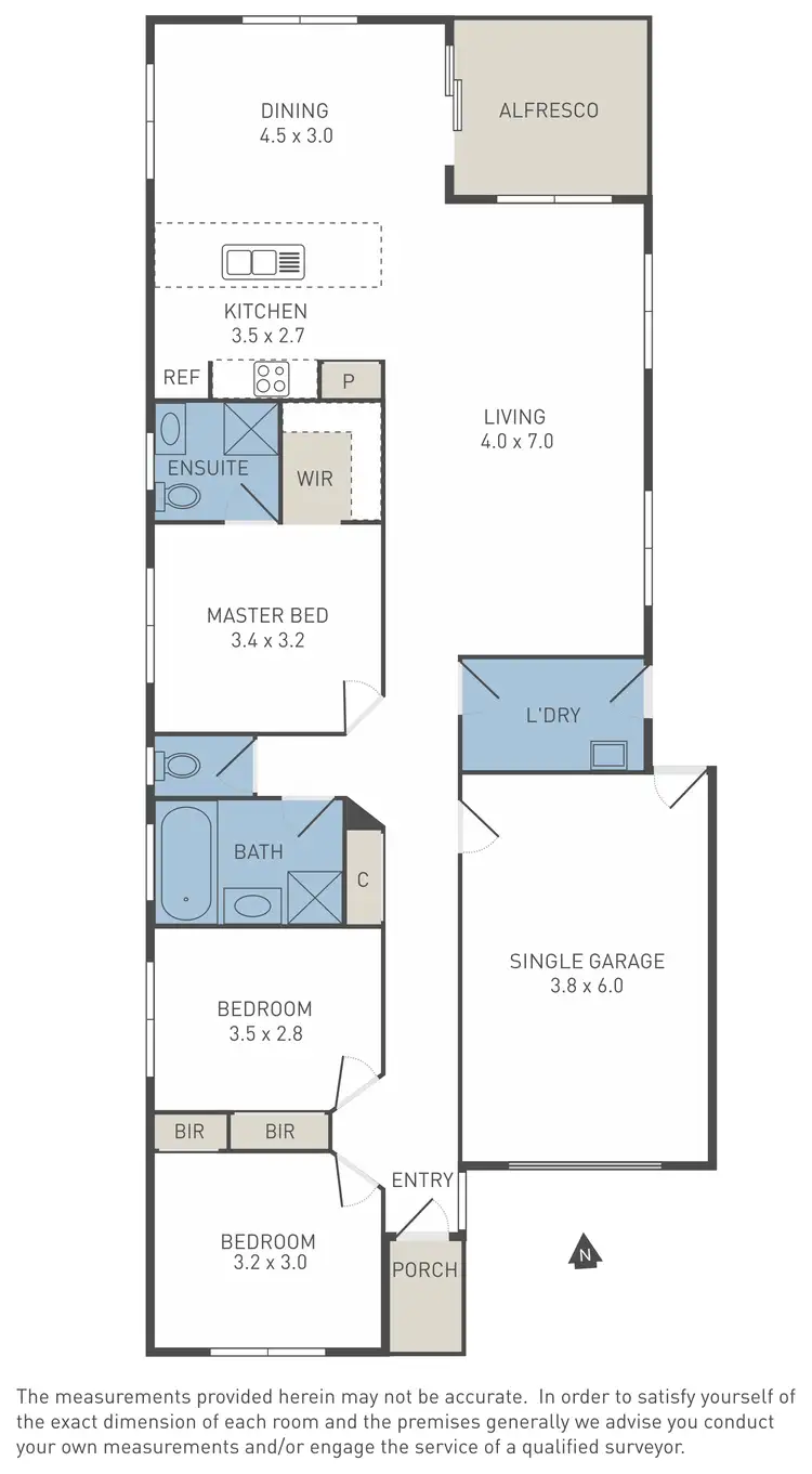 Floorplan of Homely house listing, 64 Clarendon Wynd, Caroline Springs VIC 3023
