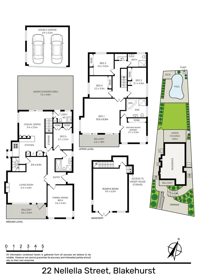 Floorplan of Homely house listing, 22 Nellella Street, Blakehurst NSW 2221
