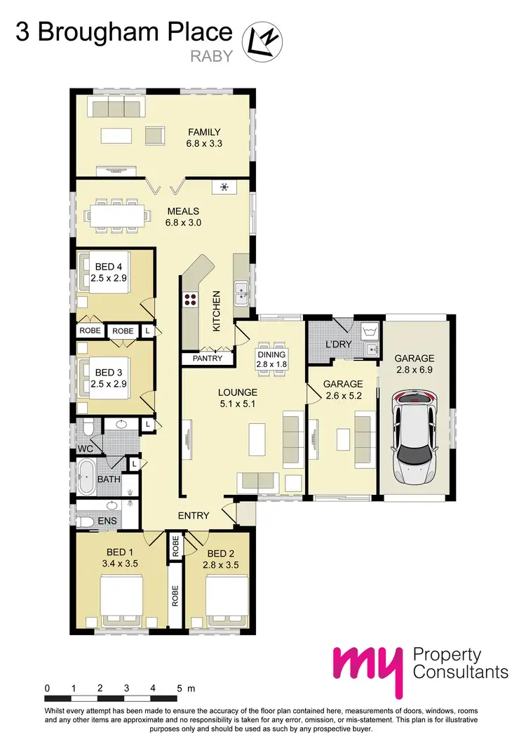 Floorplan of Homely house listing, 3 Brougham Place, Raby NSW 2566