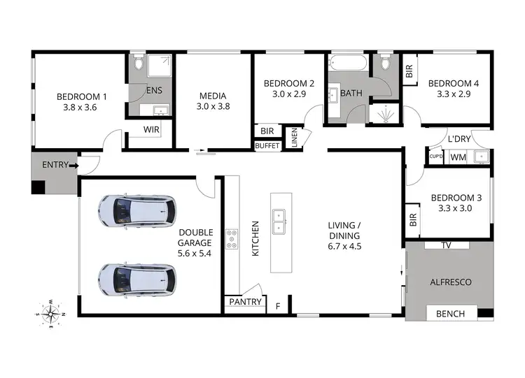 Floorplan of Homely house listing, 41 Elizabeth Circuit, Flinders NSW 2529
