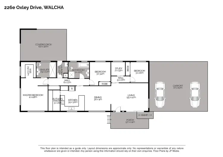 Floorplan of Homely house listing, 226E Oxley Drive, Walcha NSW 2354