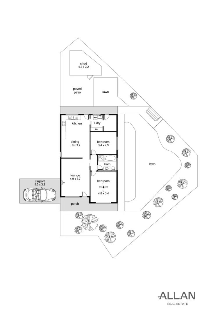 Floorplan of Homely unit listing, 5/38 Pildappa Avenue, Park Holme SA 5043