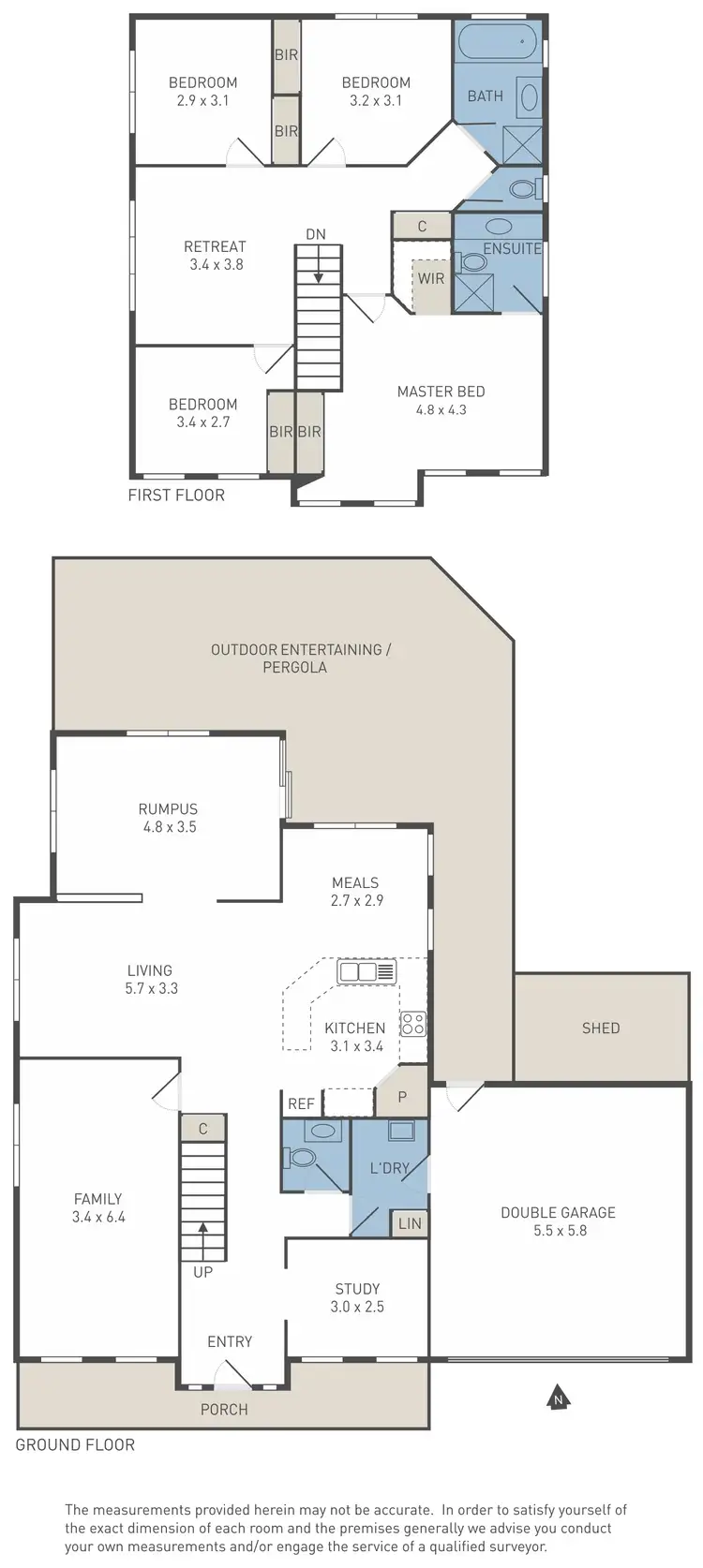 Floorplan of Homely house listing, 8 Copse Wood Bend, Caroline Springs VIC 3023
