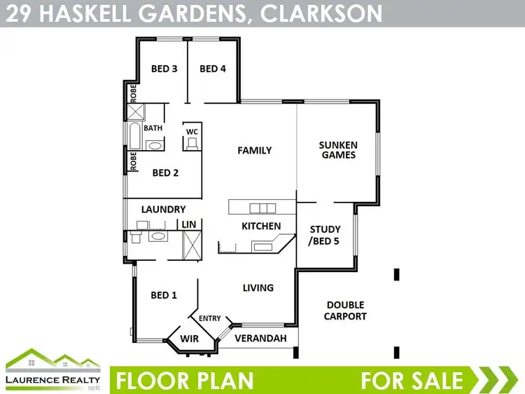Floorplan of Homely house listing, 29 Haskell Gardens, Clarkson WA 6030