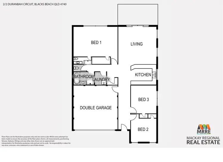 Floorplan of Homely unit listing, 2/2 Duranbah Circuit, Blacks Beach QLD 4740