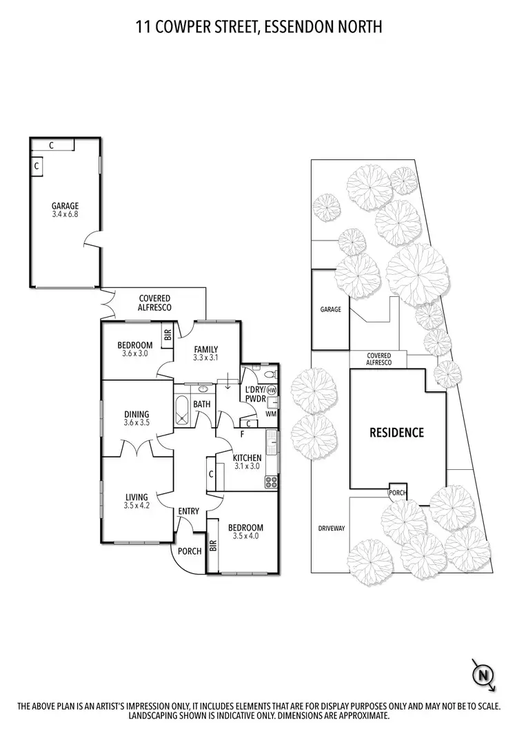 Floorplan of Homely house listing, 11 Cowper Street, Essendon North VIC 3041