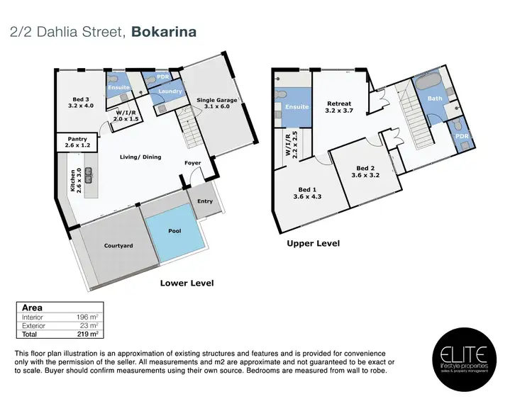 Floorplan of Homely semi-detached listing, 2b Dahlia Street, Bokarina QLD 4575
