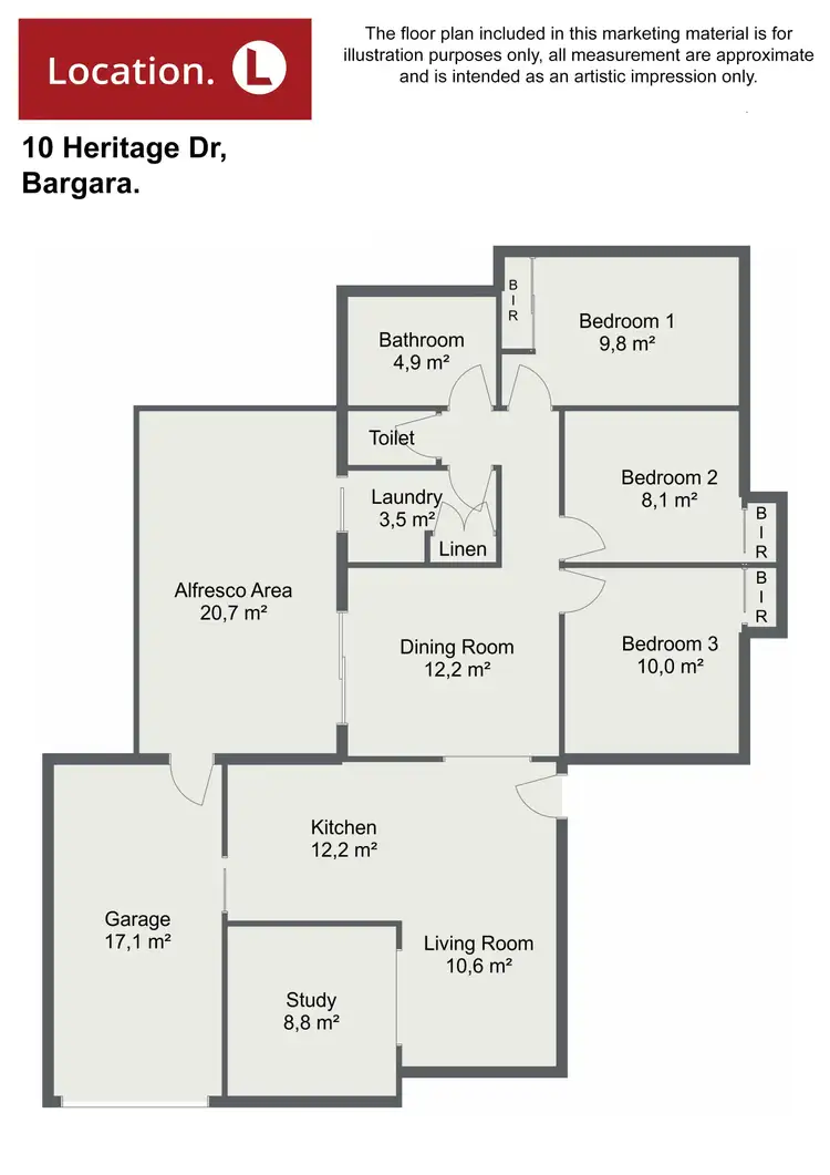 Floorplan of Homely house listing, 10 Heritage Drive, Bargara QLD 4670