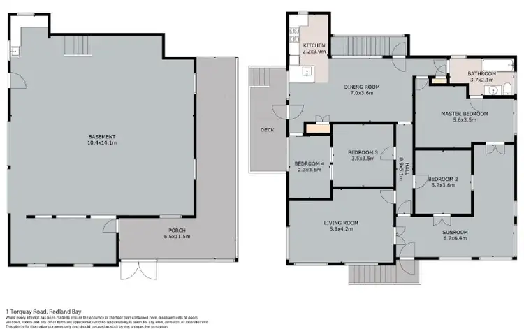 Floorplan of Homely house listing, 1 Torquay Road, Redland Bay QLD 4165