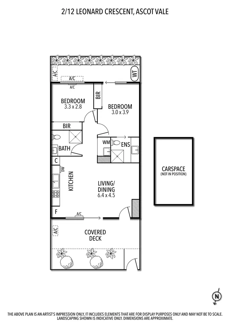 Floorplan of Homely apartment listing, 2/12 Leonard Crescent, Ascot Vale VIC 3032