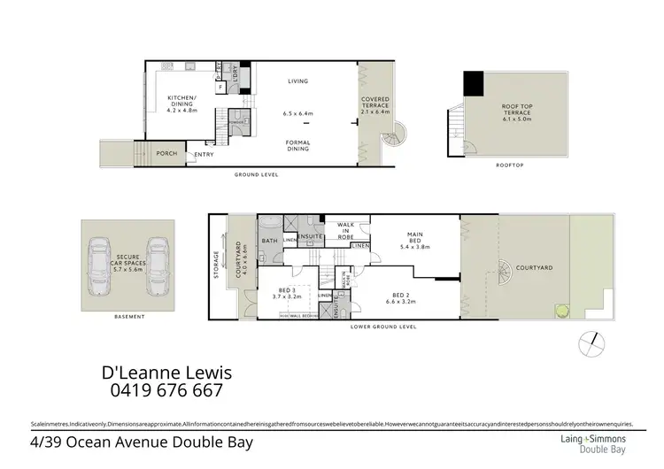 Floorplan of Homely townhouse listing, 4/39 Ocean Avenue, Double Bay NSW 2028