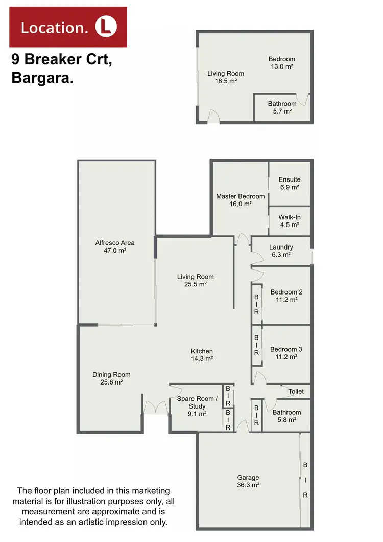 Floorplan of Homely house listing, 9 Breaker Court, Bargara QLD 4670