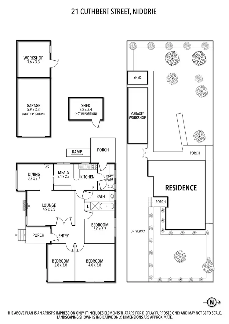Floorplan of Homely house listing, 21 Cuthbert Street, Niddrie VIC 3042