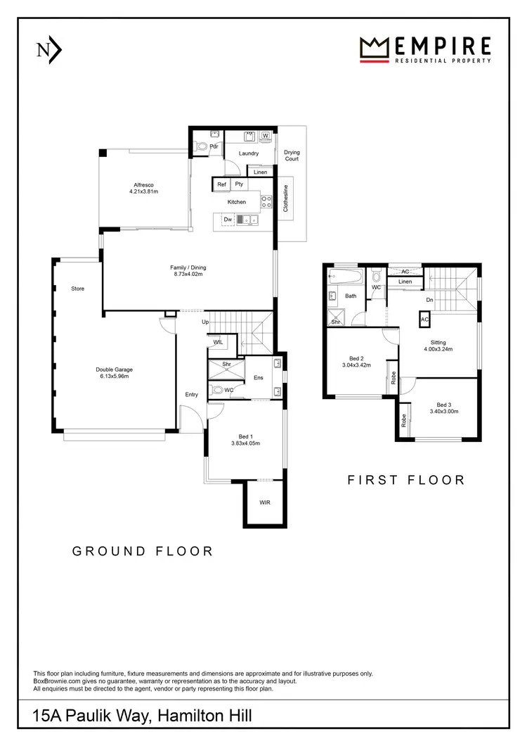 Floorplan of Homely house listing, 15A Paulik Way, Hamilton Hill WA 6163