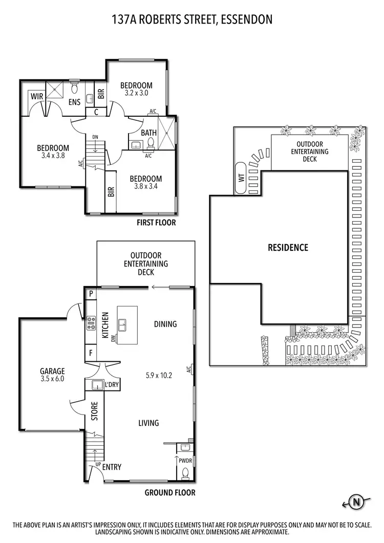 Floorplan of Homely house listing, 137a Roberts Street, Essendon VIC 3040