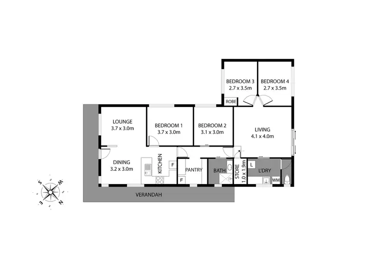 Floorplan of Homely house listing, 8 Nookie St, Dudley Park WA 6210