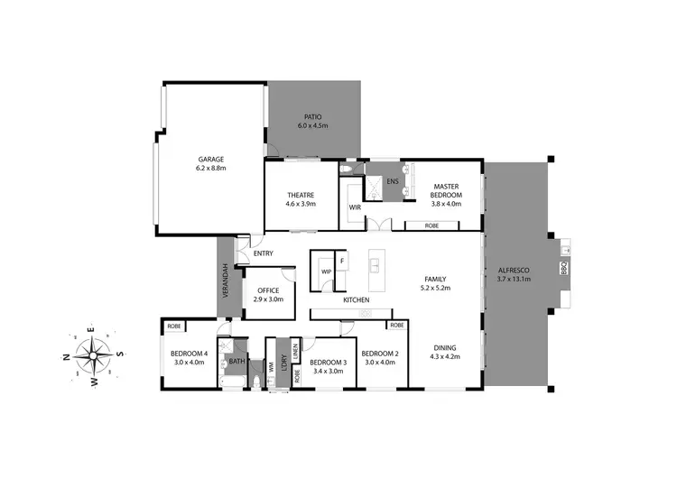 Floorplan of Homely house listing, 6 Chieftain Pass, Madora Bay WA 6210