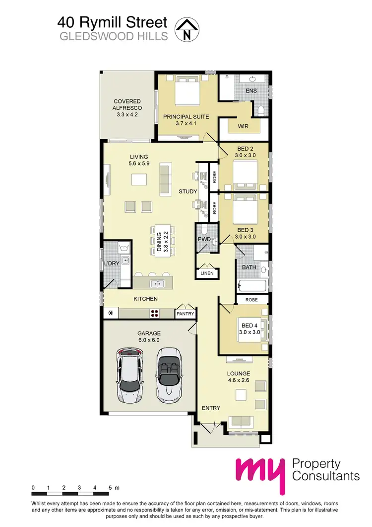 Floorplan of Homely house listing, 40 Rymill Crescent, Gledswood Hills NSW 2557