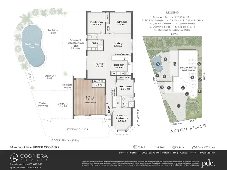 Floorplan of Homely house listing, 10 Acton Place, Upper Coomera QLD 4209