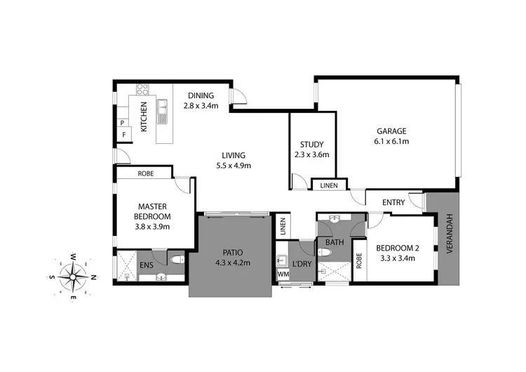 Floorplan of Homely retirement listing, 68/52 Bellambi Chase, Lakelands WA 6180