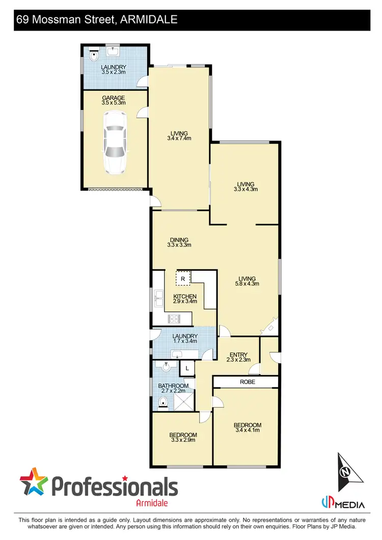 Floorplan of Homely house listing, 69 Mossman Street, Armidale NSW 2350