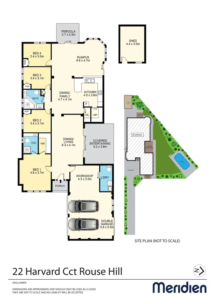 Floorplan of Homely house listing, 22 Harvard Circuit, Rouse Hill NSW 2155