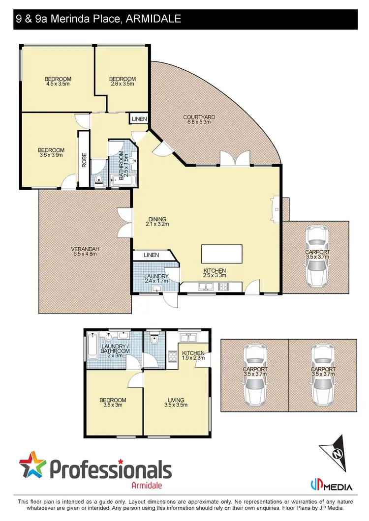 Floorplan of Homely house listing, 9 & 9a Merinda Place, Armidale NSW 2350