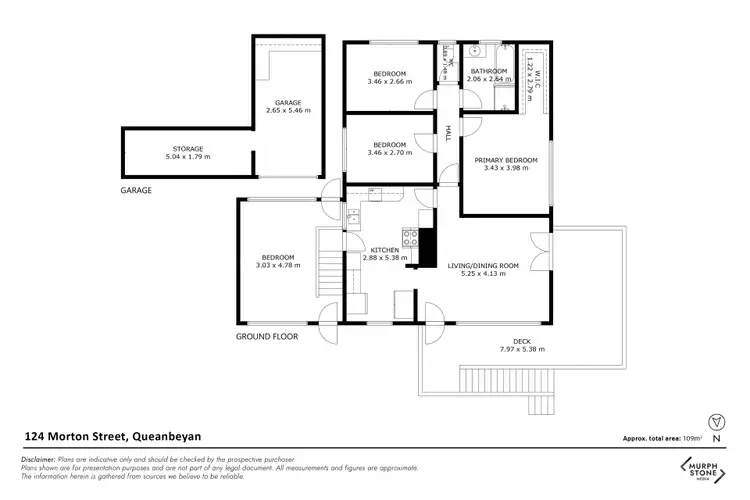 Floorplan of Homely house listing, 124 Morton Street, Crestwood NSW 2620