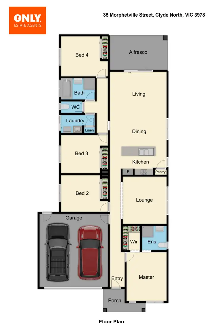 Floorplan of Homely house listing, 35 Morphetville Street, Clyde North VIC 3978