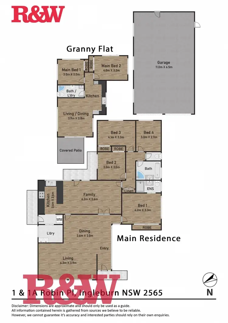 Floorplan of Homely house listing, 1 Robin Place, Ingleburn NSW 2565