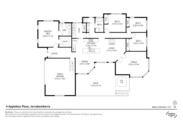 Floorplan of Homely house listing, 4 Applebox Place, Jerrabomberra NSW 2619