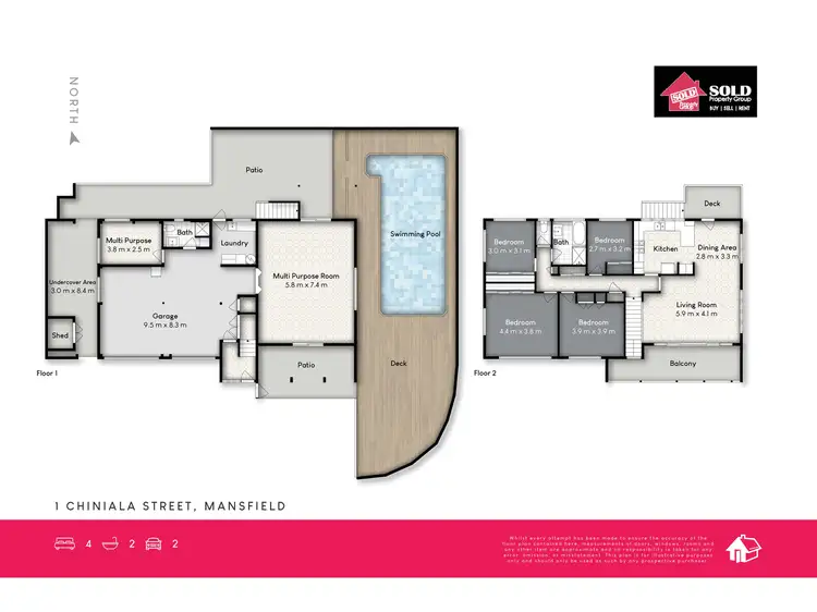 Floorplan of Homely house listing, 1 Chiniala Street, Mansfield QLD 4122