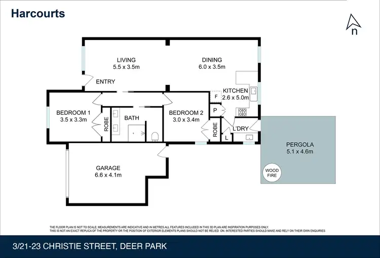 Floorplan of Homely unit listing, 3/21-23 Christie Street, Deer Park VIC 3023
