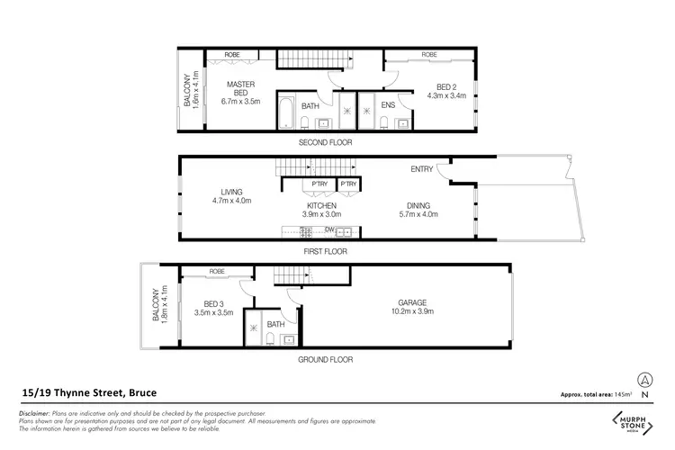 Floorplan of Homely townhouse listing, 15/19 Thynne Street, Bruce ACT 2617