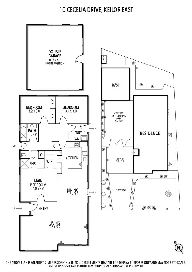 Floorplan of Homely house listing, 10 Cecelia Drive, Keilor East VIC 3033