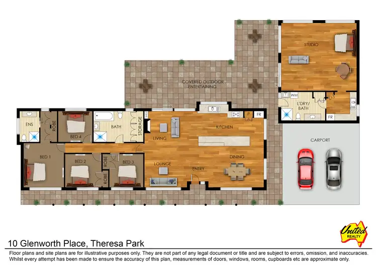 Floorplan of Homely rural property listing, 10 Glenworth Place, Theresa Park NSW 2570