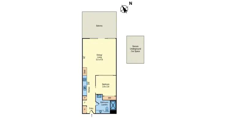 Floorplan of Homely apartment listing, 222/15 Clifton Street, Prahran VIC 3181