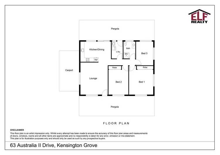Floorplan of Homely house listing, 63 Australia II Drive, Kensington Grove QLD 4341