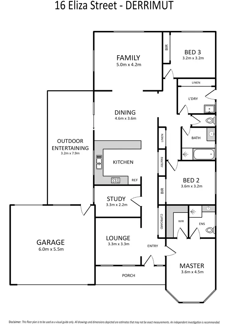 Floorplan of Homely house listing, 16 Eliza Street, Derrimut VIC 3026