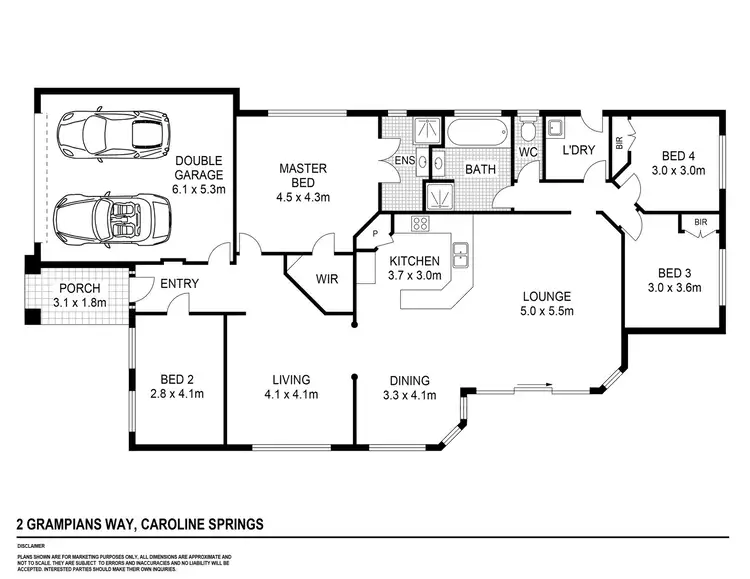 Floorplan of Homely house listing, 2 Grampians Way, Caroline Springs VIC 3023