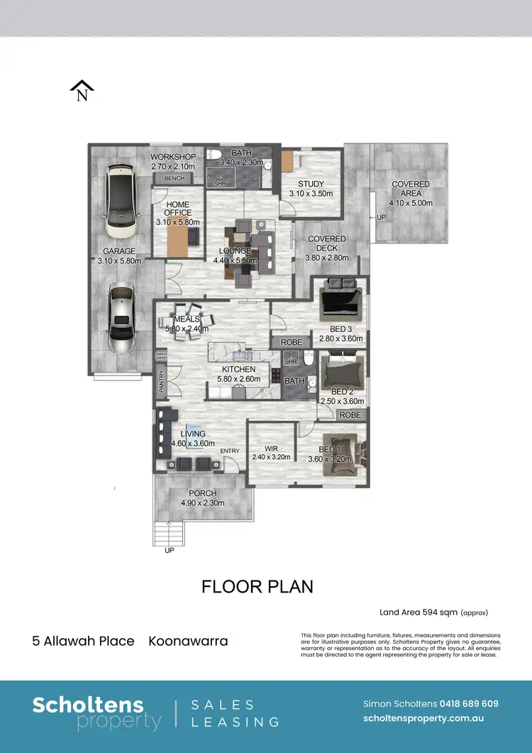 Floorplan of Homely house listing, 5 Allawah Place, Koonawarra NSW 2530
