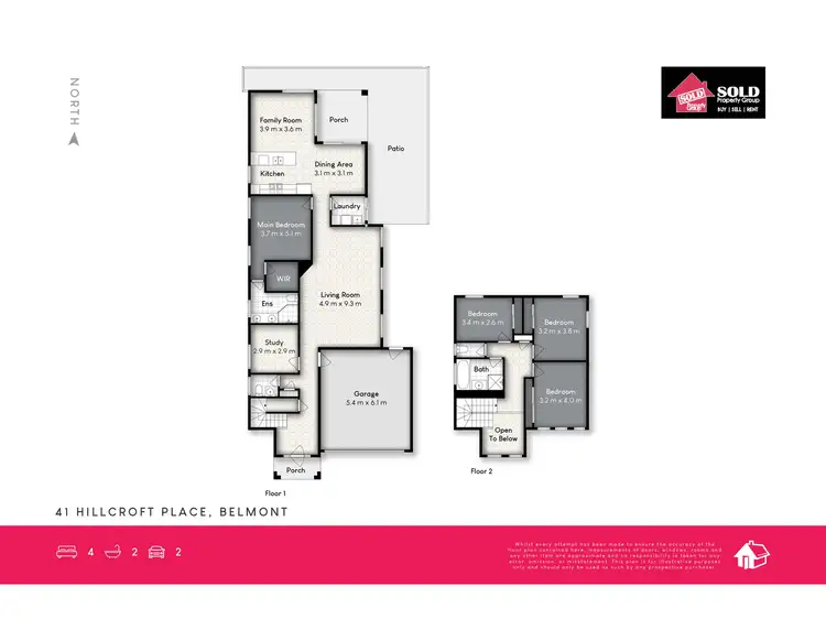 Floorplan of Homely house listing, 41 Hillcroft Place, Belmont QLD 4153