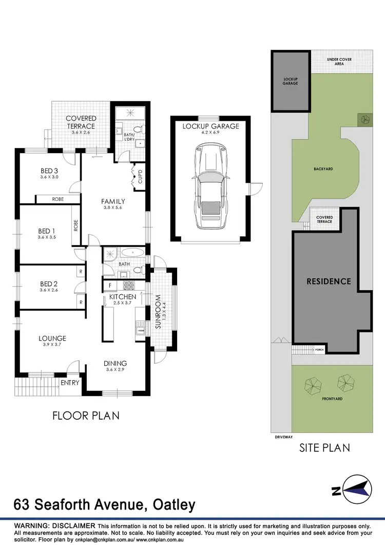 Floorplan of Homely house listing, 63 Seaforth Avenue, Oatley NSW 2223