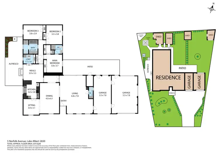 Floorplan of Homely house listing, 5 Norfolk Avenue, Lake Albert NSW 2650
