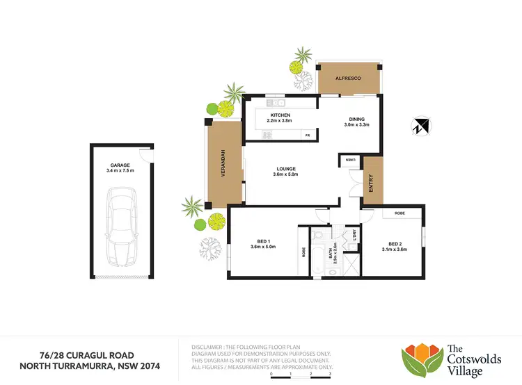 Floorplan of Homely retirement listing, U76/28 Curagul Road, North Turramurra NSW 2074