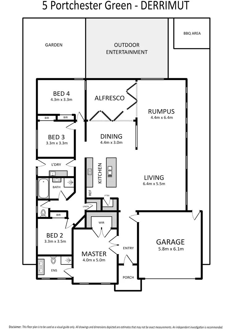 Floorplan of Homely house listing, 5 Portchester Green, Derrimut VIC 3026