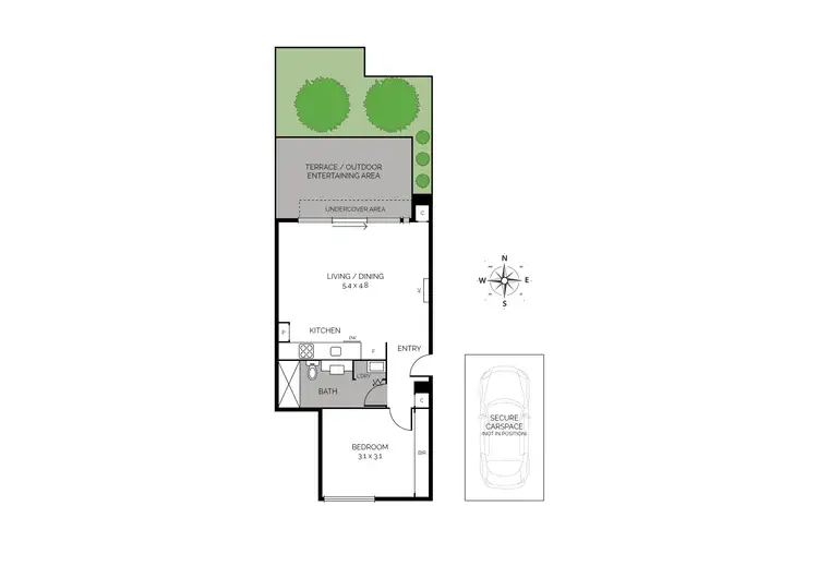 Floorplan of Homely apartment listing, G4/55-59 Earl Street, Kew VIC 3101
